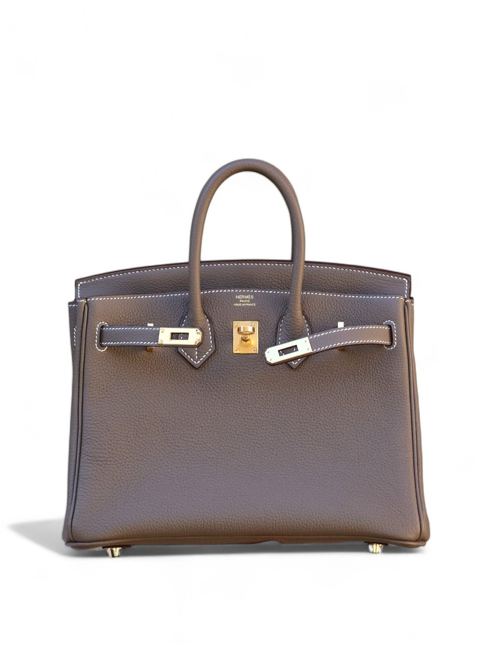 BIRKIN 25 TOGO ETOUPE GHW