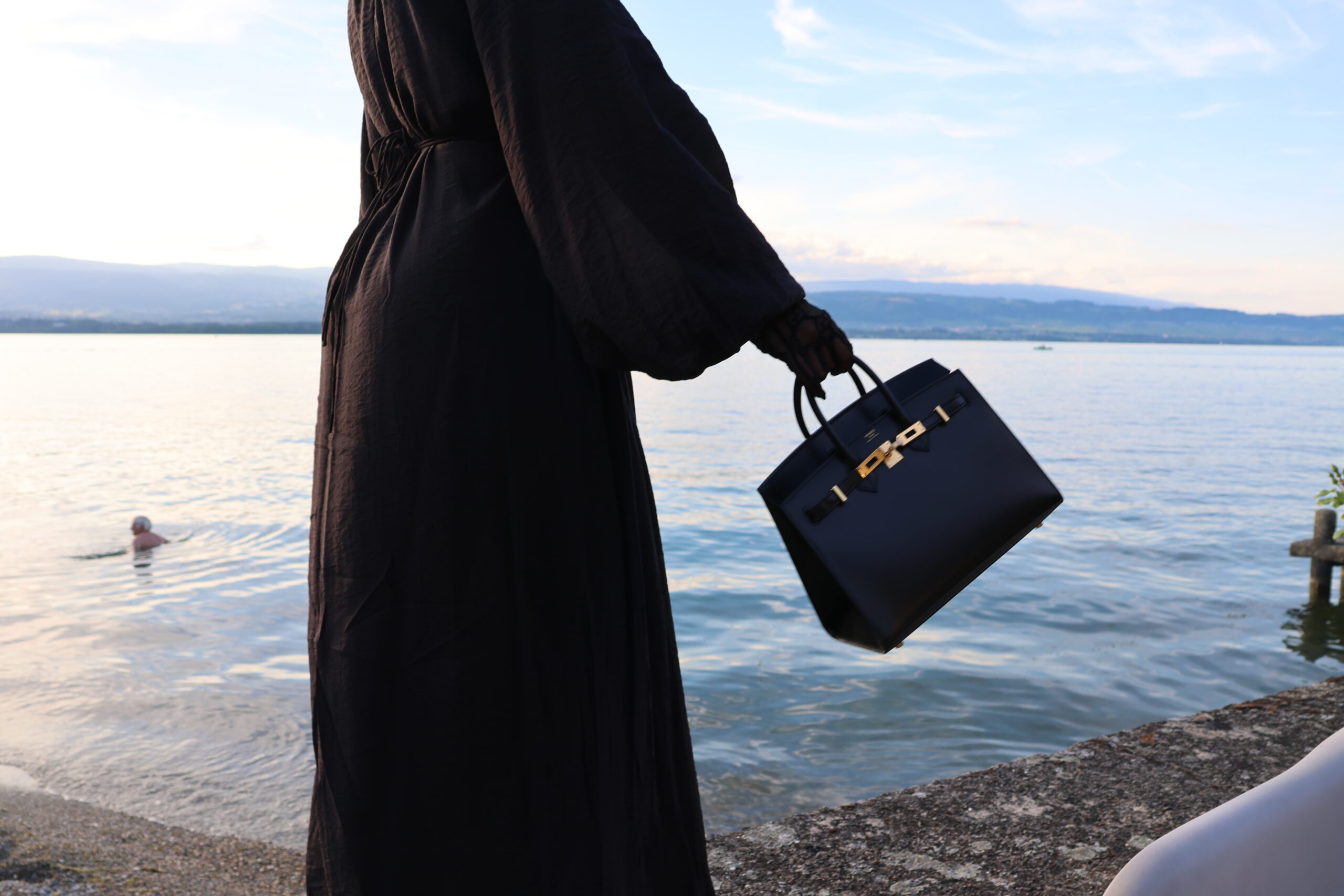 BIRKIN 25 "BOX" NOIR