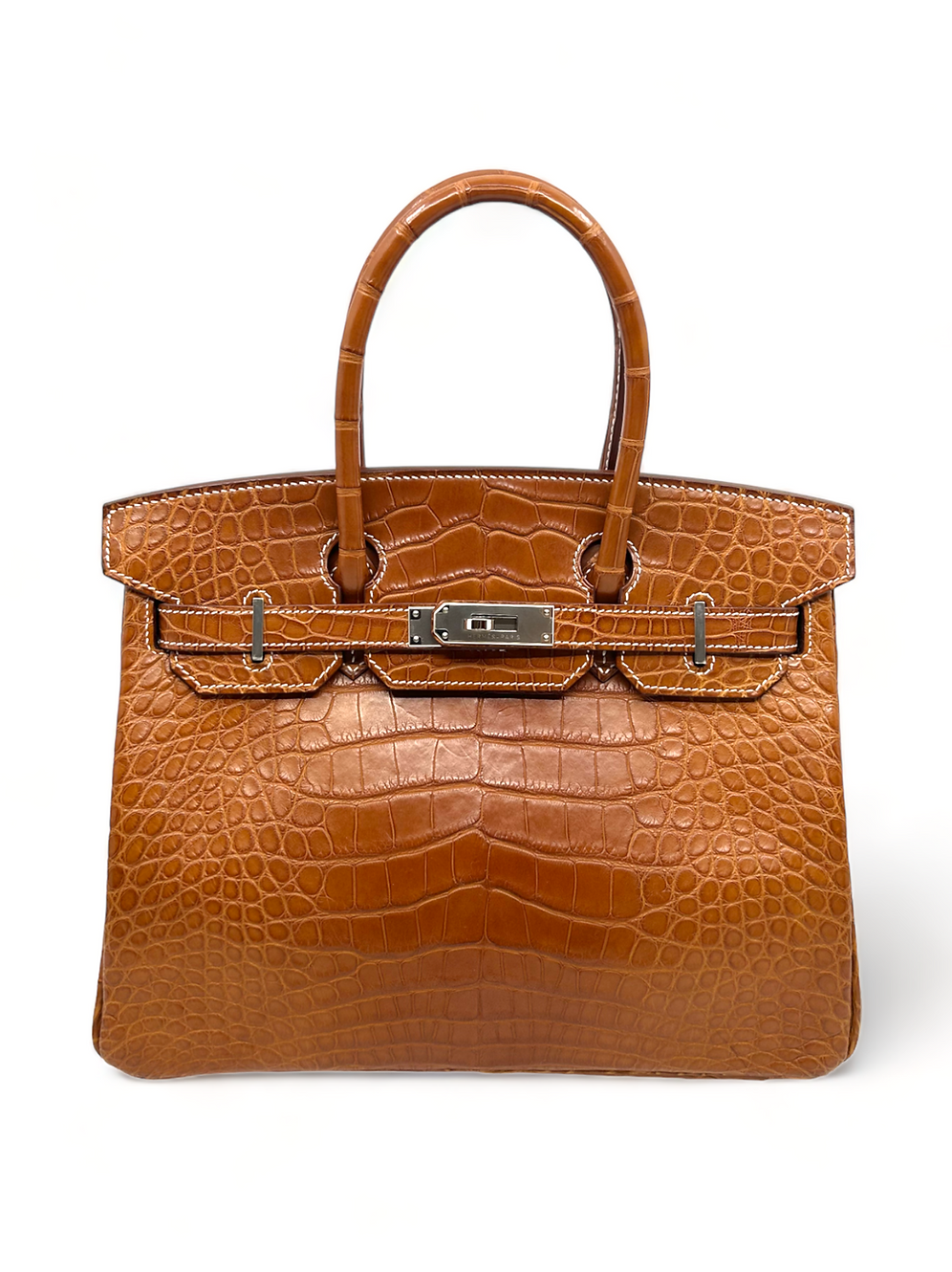 Birkin 30 Barenia Alligator Mat PHW