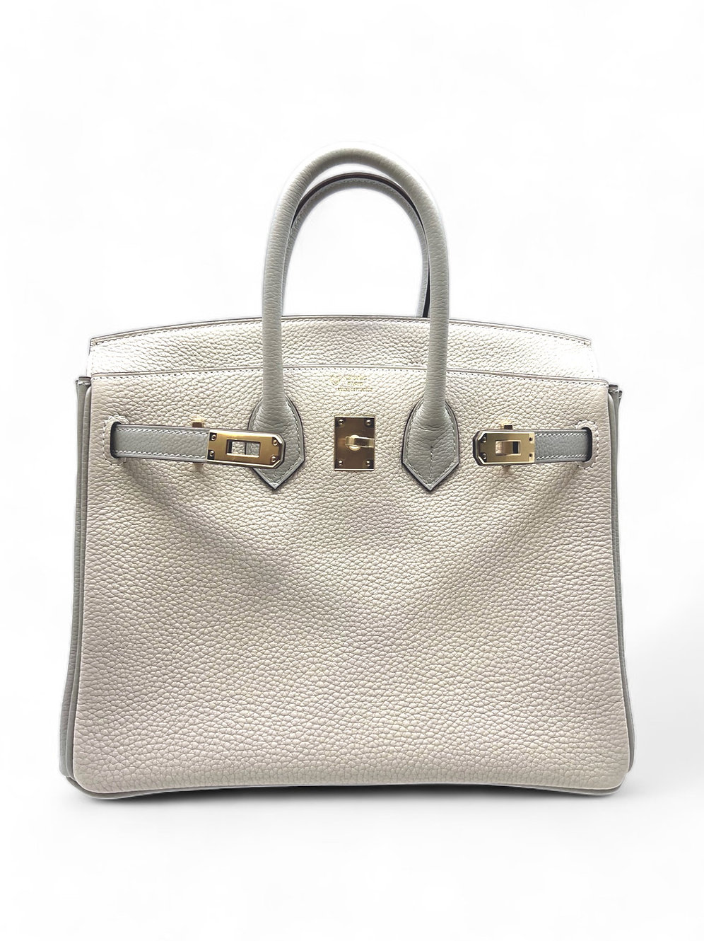 BIRKIN 25 VEAU TOGO GRIS PERLE/CRAIE