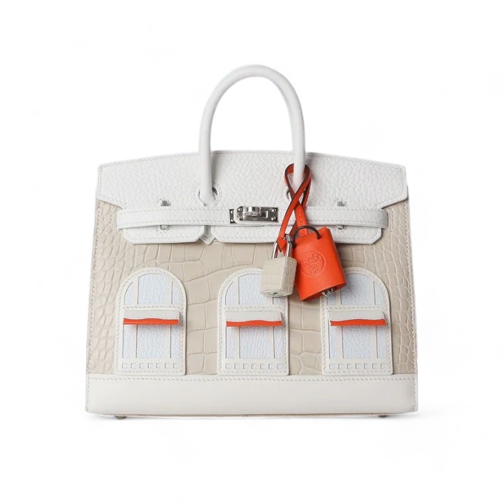 BIRKIN 20 FAUBOURG MATTE ALLIGATOR BETON